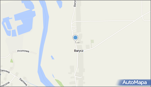 Barycz gmina Stubno, Barycz, mapa Barycz gmina Stubno