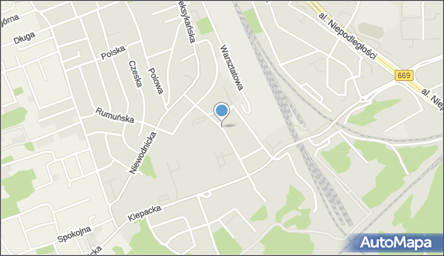 Białystok, Barszczańska, mapa Białegostoku