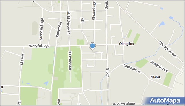 Busko-Zdrój, Bajkowa, mapa Busko-Zdrój