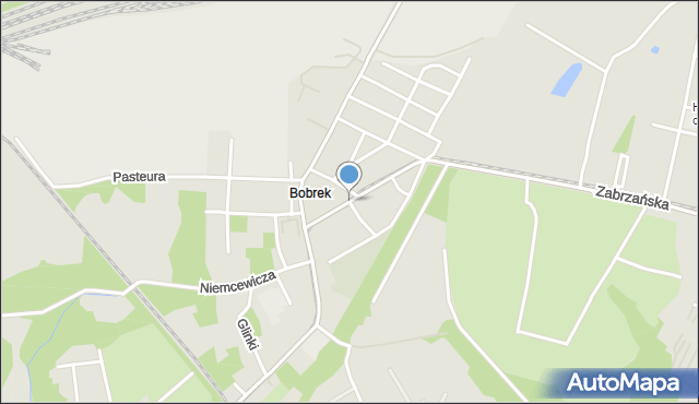 Bytom, Baczyńskiego Krzysztofa Kamila, mapa Bytomia