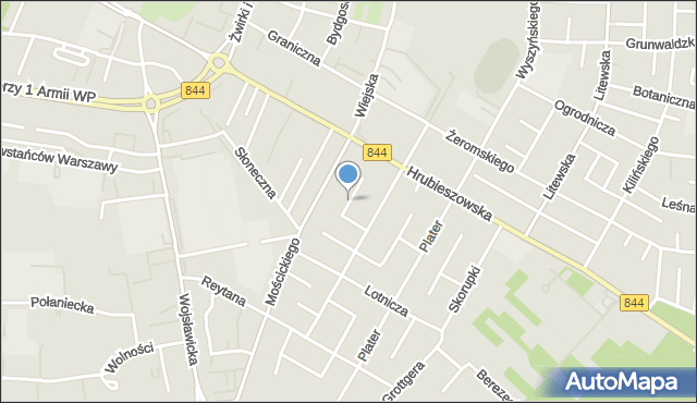 Chełm, Baczyńskiego Krzysztofa Kamila, mapa Chełma