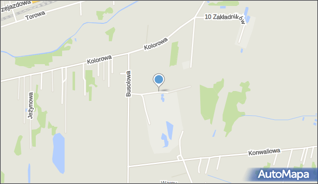 Częstochowa, Bagienna, mapa Częstochowy