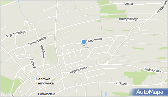 Dąbrowa Tarnowska, Batalionów Chłopskich, mapa Dąbrowa Tarnowska