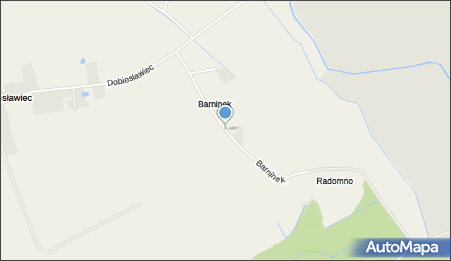 Dobiesławiec, Barninek, mapa Dobiesławiec