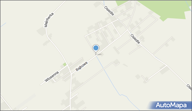 Dopiewo, Bajkowa, mapa Dopiewo
