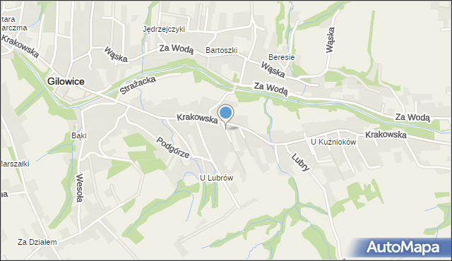 Gilowice powiat żywiecki, Barabasze, mapa Gilowice powiat żywiecki