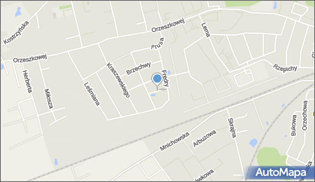 Gniezno, Baczyńskiego Krzysztofa Kamila, mapa Gniezna