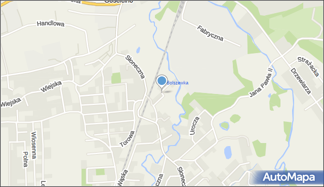 Gościcino, Bajkowa, mapa Gościcino