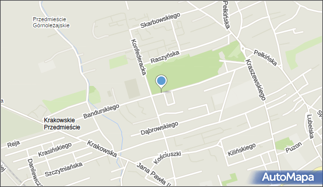 Jarosław, Bandurskiego Władysława, dr., mapa Jarosławia
