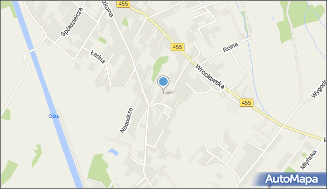 Kamieniec Wrocławski, Bażantowa, mapa Kamieniec Wrocławski