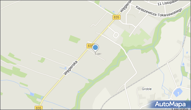 Kańczuga powiat przeworski, Bajeczna, mapa Kańczuga powiat przeworski