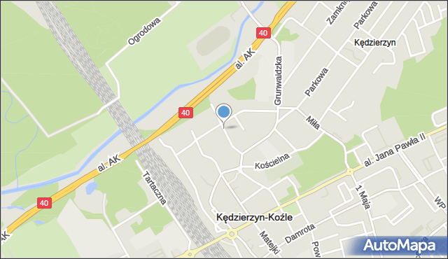 Kędzierzyn-Koźle, Bałtycka, mapa Kędzierzyna-Koźle