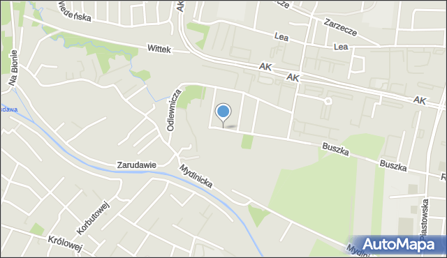 Kraków, Bakałarzy, mapa Krakowa