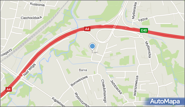 Kraków, Babiego Lata, mapa Krakowa