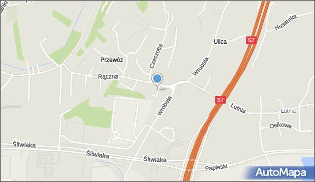 Kraków, Barty, płk., mapa Krakowa