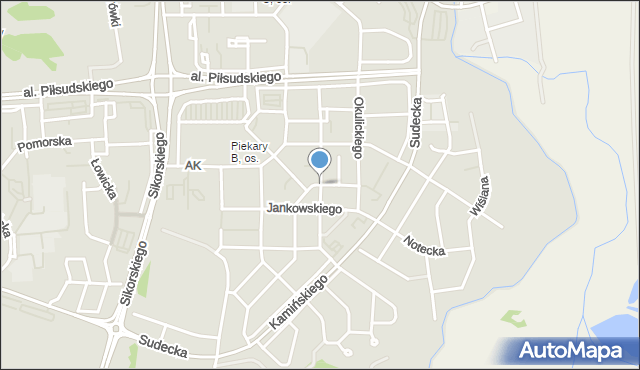 Legnica, Batalionu Zośka, mapa Legnicy