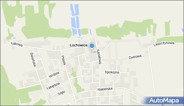 Łochowice gmina Białe Błota, Bażancia, mapa Łochowice gmina Białe Błota