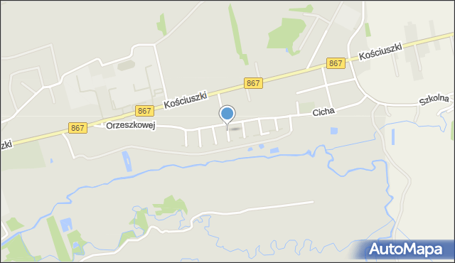 Lubaczów, Baczyńskiego Krzysztofa Kamila, mapa Lubaczów