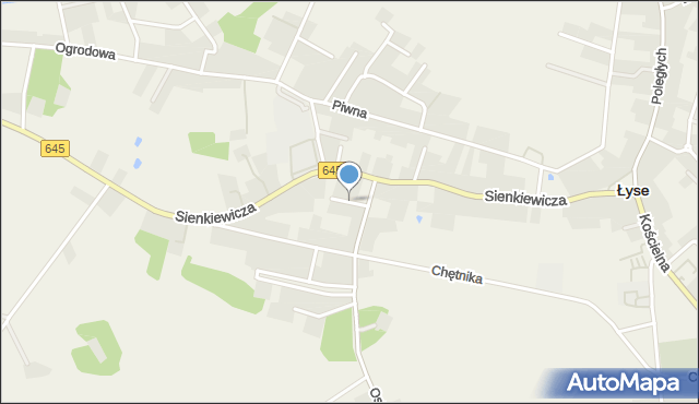 Łyse powiat ostrołęcki, Baśniowa, mapa Łyse powiat ostrołęcki