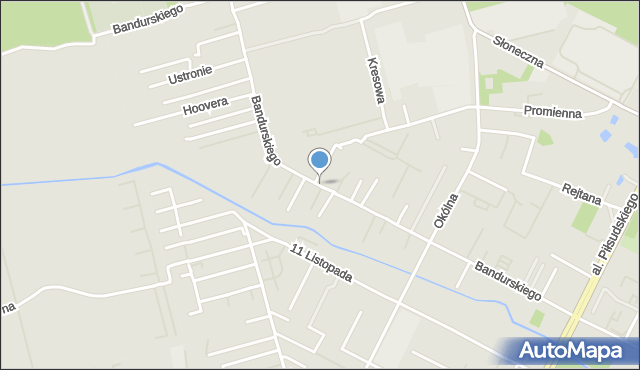 Marki powiat wołomiński, Bandurskiego Władysława, ks. bp., mapa Marki powiat wołomiński