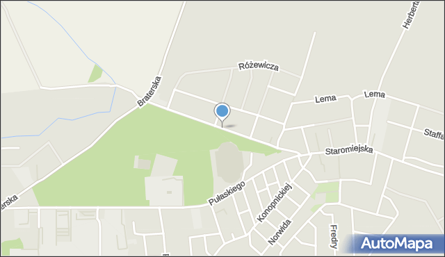 Namysłów, Baczyńskiego Krzysztofa Kamila, mapa Namysłów