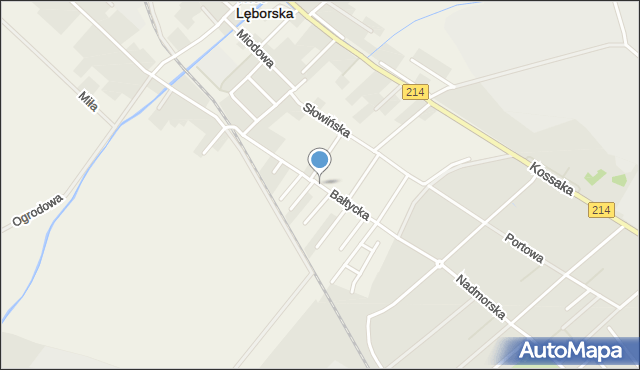 Nowa Wieś Lęborska, Bałtycka, mapa Nowa Wieś Lęborska