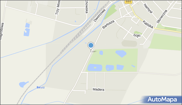 Odolanów powiat ostrowski, Bartosza, mapa Odolanów powiat ostrowski