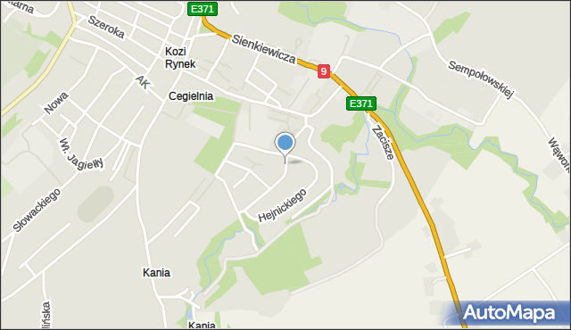 Opatów, Batalionów Chłopskich, mapa Opatów