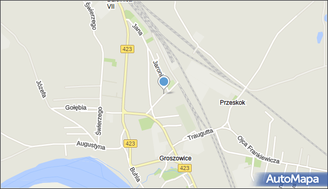 Opole, Bassego Augusta, mapa Opola