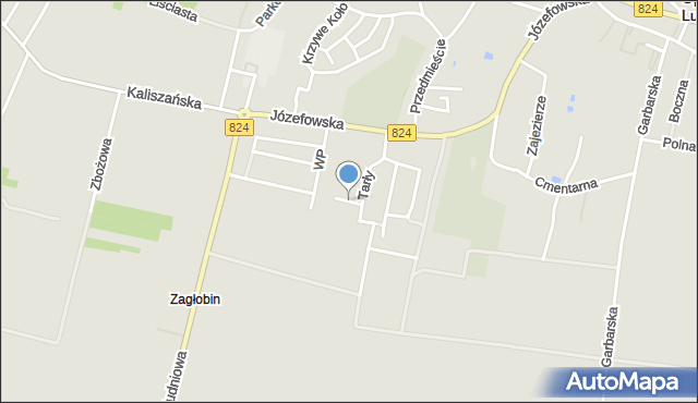 Opole Lubelskie, Batalionów Chłopskich, mapa Opole Lubelskie