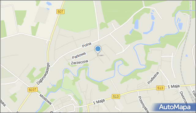 Orneta powiat lidzbarski, Barstcha Franciszka, gen., mapa Orneta powiat lidzbarski