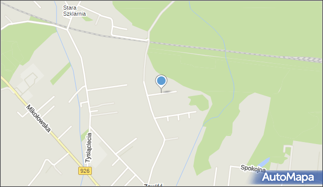 Orzesze powiat mikołowski, Barwna, mapa Orzesze powiat mikołowski