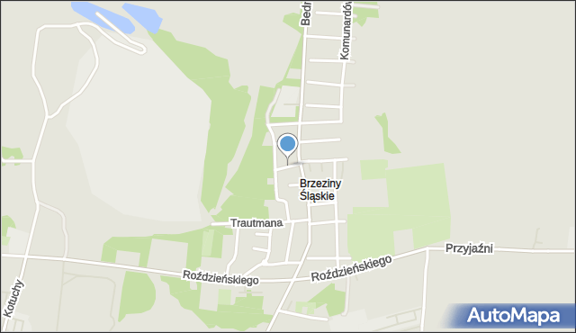 Piekary Śląskie, Baczyńskiego Krzysztofa Kamila, mapa Piekary Śląskie