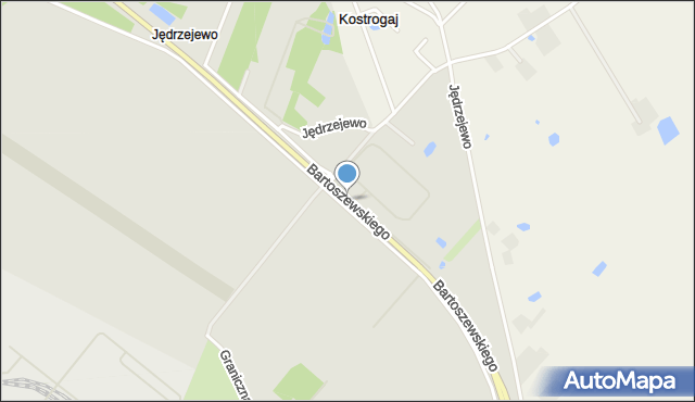 Płock, Bartoszewskiego-Wira, mapa Płock