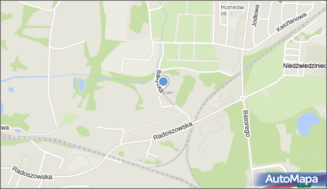 Ruda Śląska, Bałtycka, mapa Rudy Śląskiej