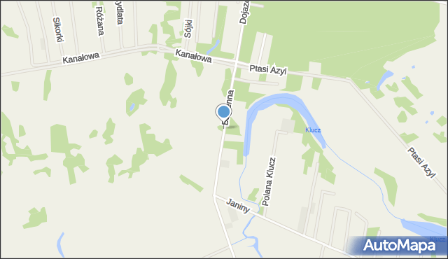 Skrzeszew gmina Wieliszew, Bagienna, mapa Skrzeszew gmina Wieliszew