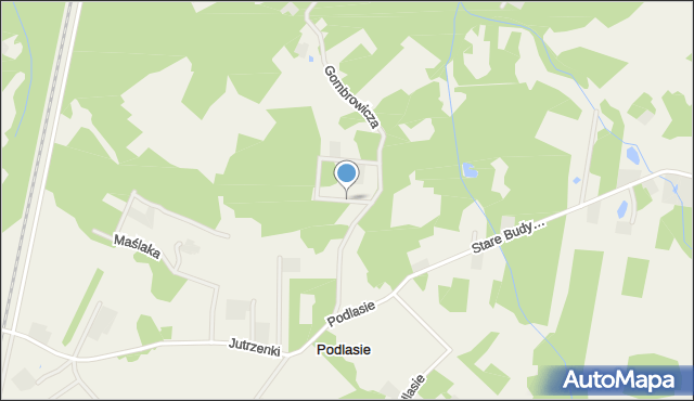 Stare Budy gmina Jaktorów, Bajkowa, mapa Stare Budy gmina Jaktorów