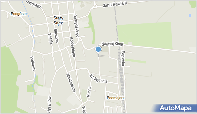 Stary Sącz, Bandurskiego Władysława, mapa Stary Sącz