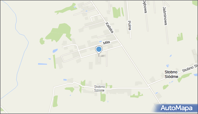 Stobno Siódme, Bajkowa, mapa Stobno Siódme