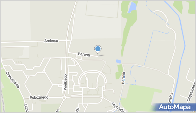 Świdnica, Barana Dionizego, ks. prał., mapa Świdnicy