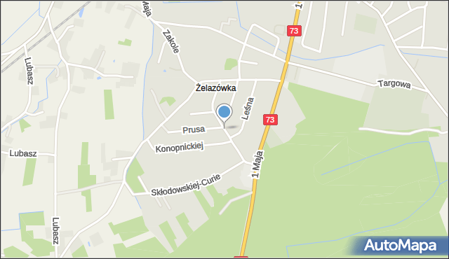 Szczucin, Batalionów Chłopskich, mapa Szczucin