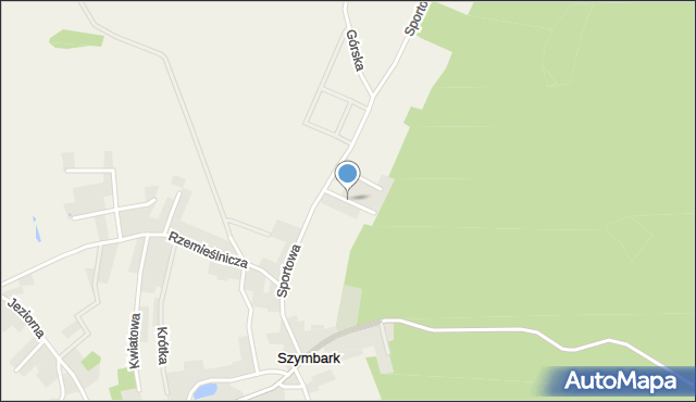 Szymbark gmina Stężyca, Bajeczna, mapa Szymbark gmina Stężyca
