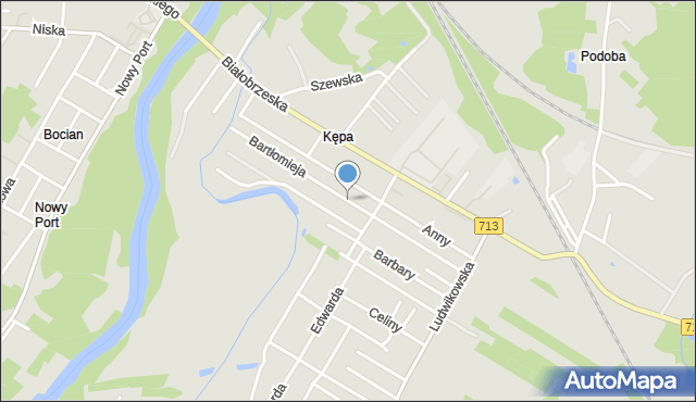 Tomaszów Mazowiecki, Bartłomieja, mapa Tomaszów Mazowiecki