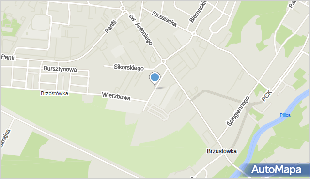 Tomaszów Mazowiecki, Batalionów Chłopskich, mapa Tomaszów Mazowiecki