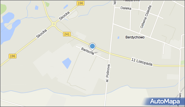 Wągrowiec, Bartscha Maksymiliana, mapa Wągrowiec