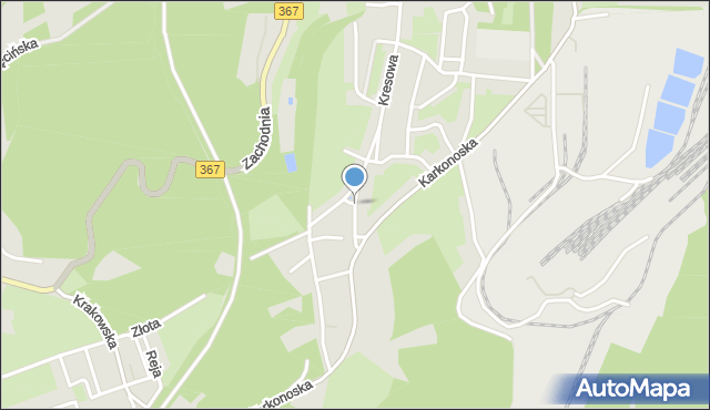 Wałbrzych, Barbusse'a Henri, mapa Wałbrzycha