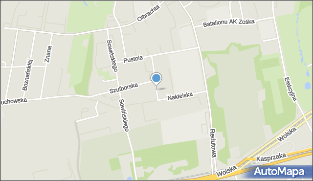 Warszawa, Baltazara, mapa Warszawy