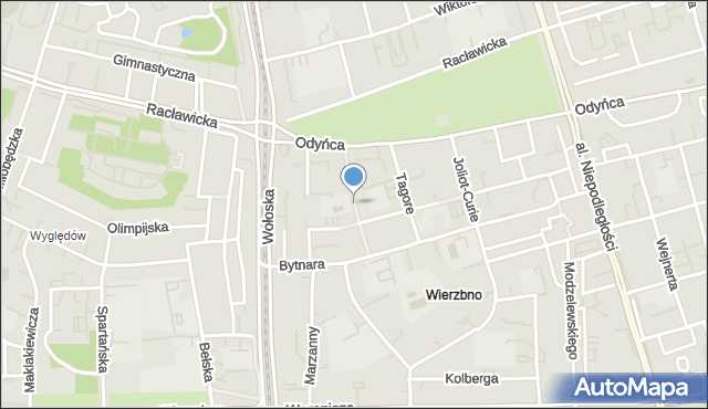 Warszawa, Bachmacka, mapa Warszawy