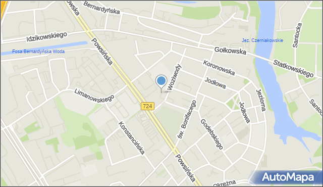 Warszawa, Batalionu AK Oaza, mapa Warszawy