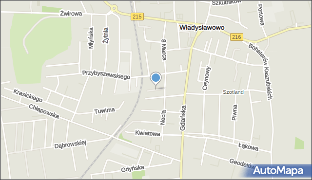 Władysławowo powiat pucki, Bądkowskiego Lecha, mapa Władysławowo powiat pucki
